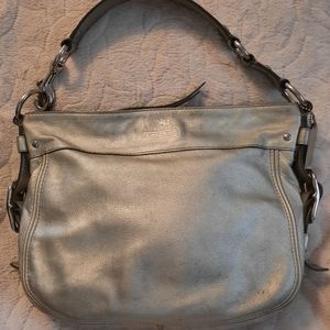 Silver Coach Purse